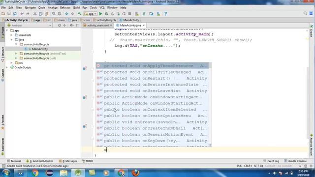 Android Studio Tutorial-14 In Hindi For Beginners | Activity LifeCycle | Practical смотреть онлайн