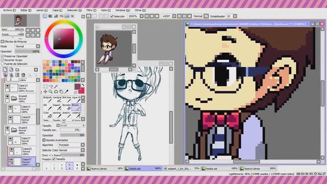 Commission Speed paint/pixel with pseudo explanation on my process смотреть онлайн