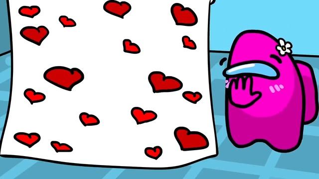 CUP SONG with a GIRL! (Among Us animation) смотреть онлайн