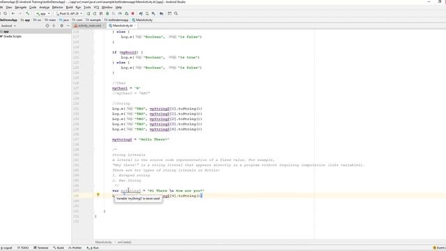 Android | Kotlin | Training : Escaped String смотреть онлайн