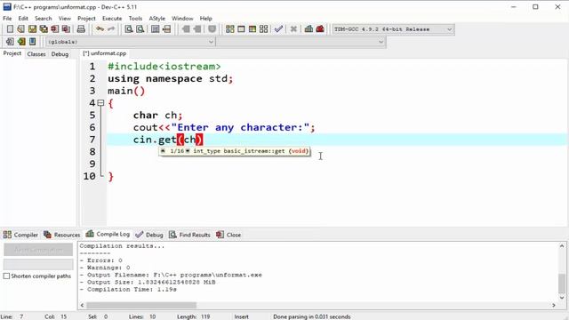 Unformatted Input/ Output Operations in C++ in Hindi | Learners Region смотреть онлайн