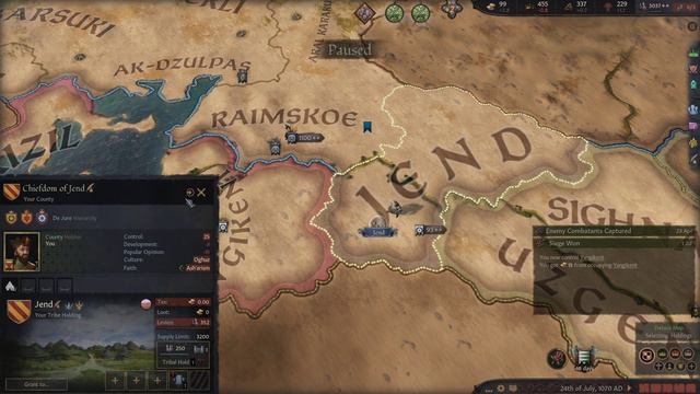 The King Of The Steppes || Ep.1 - The Grand Campaign CK3 Cumania Lets Play смотреть онлайн