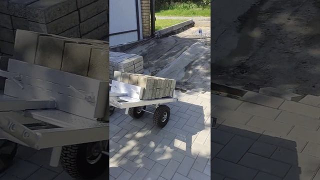 Універсальна Тележка для тротуарної плитки/бруківки смотреть онлайн