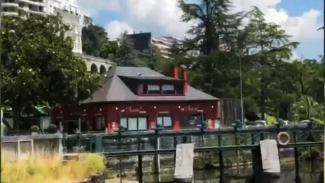 Водопад в По. Новая Аквитания, Франция.Путешествия по Европе смотреть онлайн