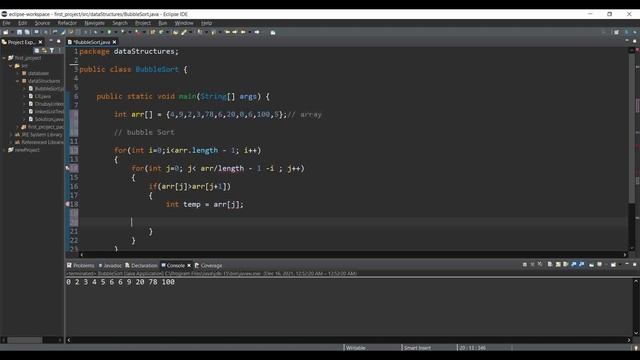 Bubble Sort - Bubble Sort in java || DSA смотреть онлайн