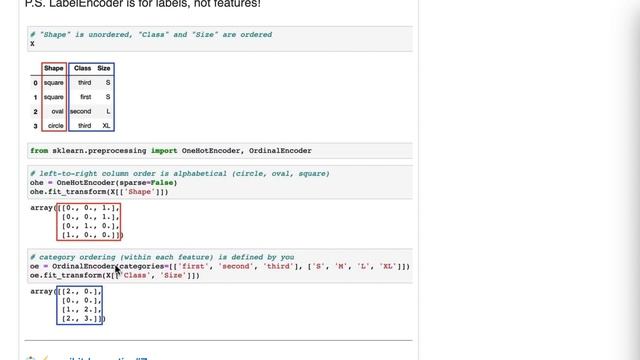 Encode categorical features using OneHotEncoder or OrdinalEncoder смотреть онлайн