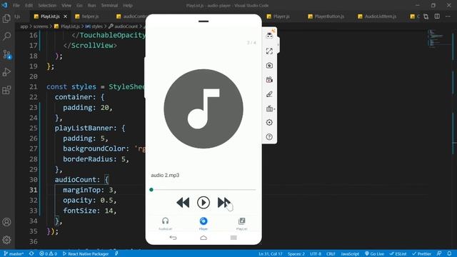 #21 - Playlist Part 1 - Music Player With Expo React Native смотреть онлайн