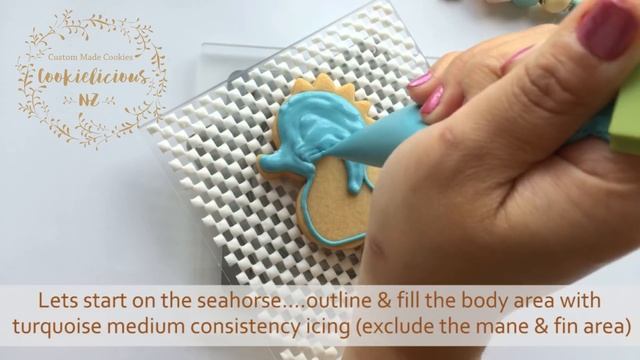 How to make MERMAID & SEAHORSE COOKIES - Under the sea cookie tutorial смотреть онлайн