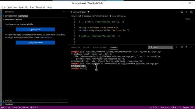 Two String Functions You Must Know in Python 3.9.0 смотреть онлайн