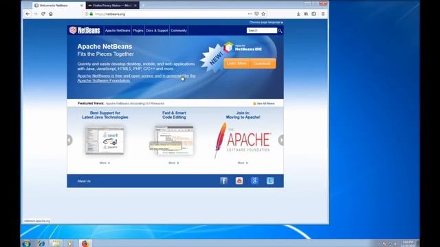 Install JDK, Netbeans & WAMP Part 1 смотреть онлайн