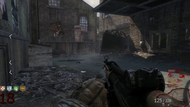 Играем в Call Of Duty: Black Ops, зомби-режим. Театр смерти с рандомами.