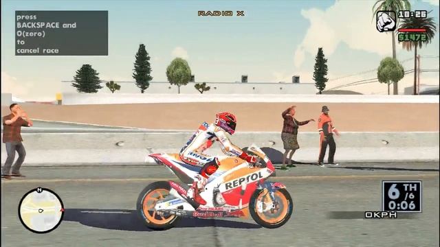 Marq Marquez skin + Honda RC213V 2019 v2.0 || GTA SA MOTOGP MOD смотреть онлайн