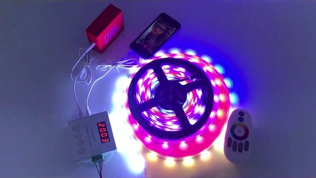 CHINLY WS2811/WS2812B/WS2813/USC1903 LED digital music controller with RF touch remote;DC5-24V inpu смотреть онлайн