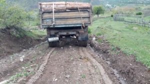 ГАЗ-53 Самосвал с КПП от ЗИЛ 130 работаем в лесу