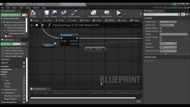 Unreal Engine Android Multiplayer Tutorial | Third-person shooter game | Weapon Ammo Part 4 смотреть онлайн