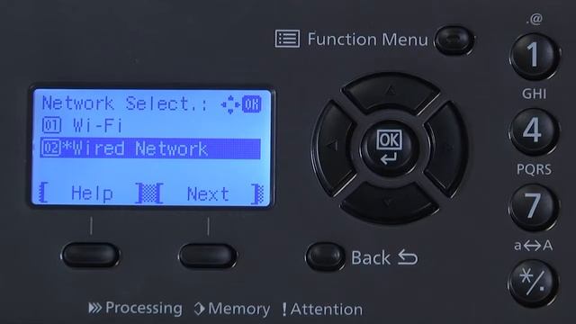 Kyocera MA2100cwfx Power On Wifi/Wireless Install Wizard