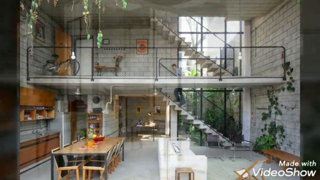 Exposed concrete interior design 2019 - Industrial Designs смотреть онлайн