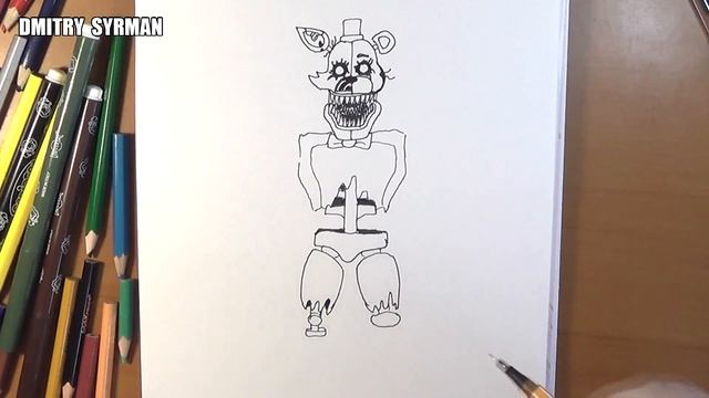 How to draw Nightmare Foxreddy, Как нарисовать Кошмарного Фоксредди смотреть онлайн