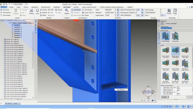 AVEVE E3D STRUCTURAL TUTORIAL FOR BEGINNERS - EX-4 смотреть онлайн