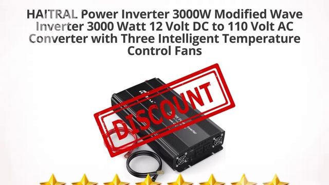 HAITRAL Power Inverter 3000W Modified Wave Inverter 3000 Watt 12  | Review And Discount