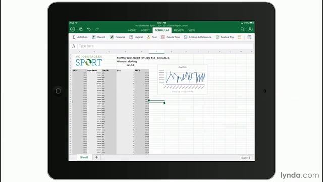 Excel Tutorial - Introducing Microsoft Excel for iPad смотреть онлайн