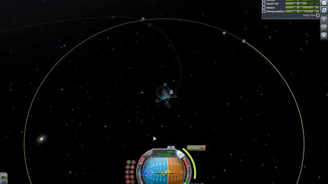 KSP полёт на луну (муну) всё прошло как можно гладко! серия 2