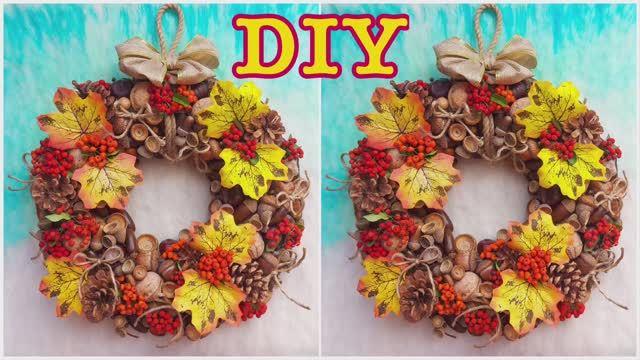 ОСЕННИЕ ПОДЕЛКИ своими руками. ПОДЕЛКИ из ПРИРОДНОГО МАТЕРИАЛА смотреть онлайн