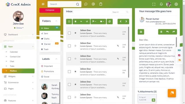 CRM Dashboard Bootstrap 5 Admin Template with LTR Light Theme смотреть онлайн