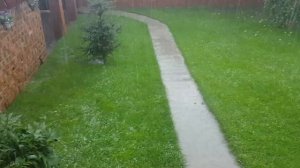 Дождь с градом. Абакан 23.07.2017.