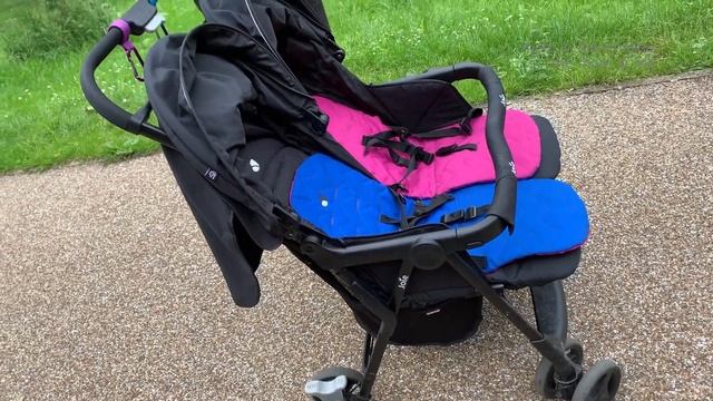 Cheap & Best twin Stroller Review | Joie Aire Blue & Pink Twin Pushchair | Light weighted Twin Pram смотреть онлайн