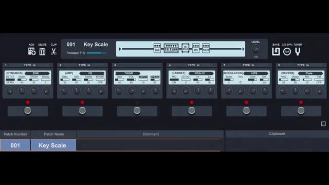 ZOOM G3Xn - "Key Scale (Harmonizer)" - Patch personale - G3n, G5n [Patch Settings] смотреть онлайн