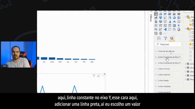 [Power Bi] Adicione dessa forma uma linha vertical no eixo X em um gráfico no Power BI смотреть онлайн