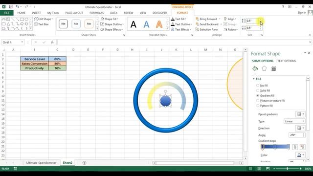 Ultimate Speedometer in Excel: Part 1 смотреть онлайн