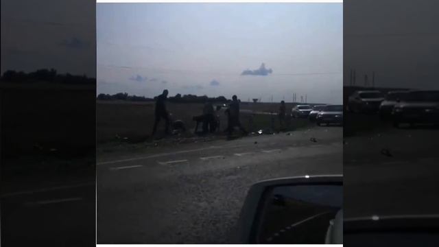 Жуткая авария на трассе в Труновском районе смотреть онлайн