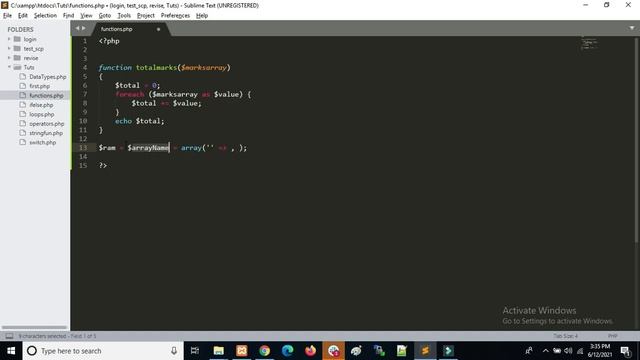 Function in PHP | PHP Tutorial #9 смотреть онлайн