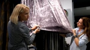 Гладим шторы. Как правильно гладить бархат. Отпариватель для штор.