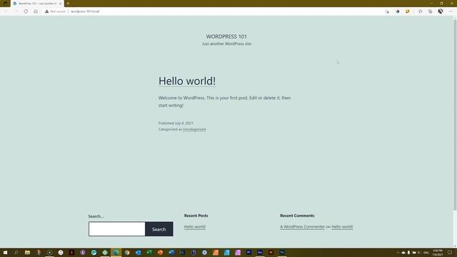 Create Your First Website in Local—WordPress 101, Lesson 03 (2021 Edition) смотреть онлайн