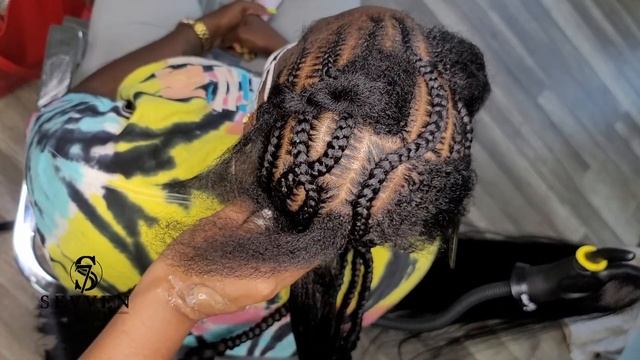 Crisscross stitch braids | Straight back braids | 10 stitch braids смотреть онлайн