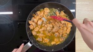 Фетучини с лососем в сливочном соусе [Лучший рыбный соус на ужин]