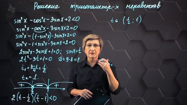 65-Решение тригонометрических неравенств. Практическая часть. 10 класс. смотреть онлайн