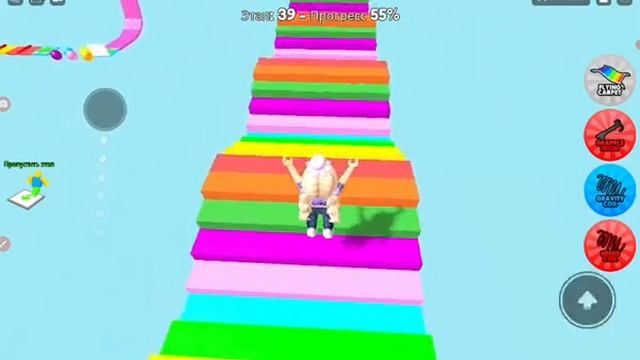 Играю в радужный паркур в ROBLOX. смотреть онлайн