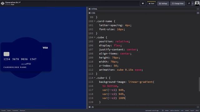 Card Design Generator | Using HTML & CSS, JS | 2020 смотреть онлайн