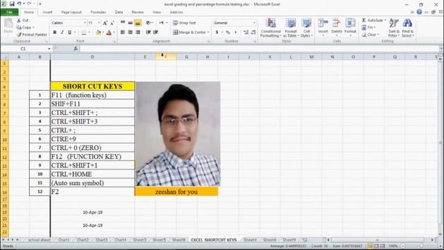 excel 2010 shortcut keys in urdu/hindi смотреть онлайн