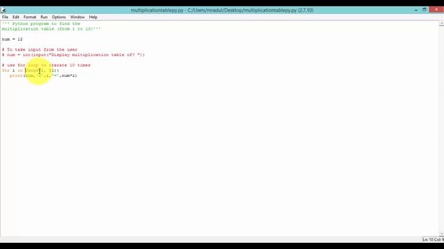 Python Program to Display the multiplication Table || Python Programming Examples смотреть онлайн