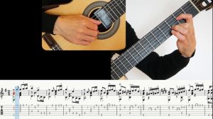 Por una Cabeza (C. Gardel), Guitar lesson, sheet and Tab