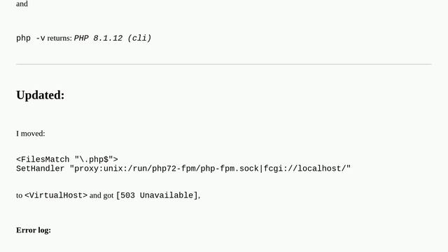 Configuring PHP-FPM in Apache смотреть онлайн