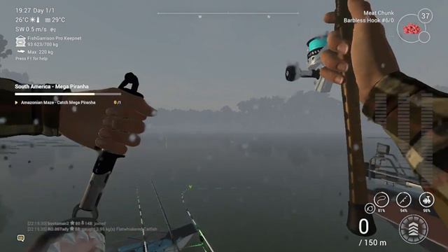 Fishing Planet - South America - Mega Piranha Monster Mission - How to catch Mega Piranha смотреть онлайн