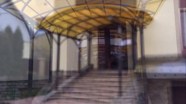 Навес над входом. Желтый поликарбонат. смотреть онлайн