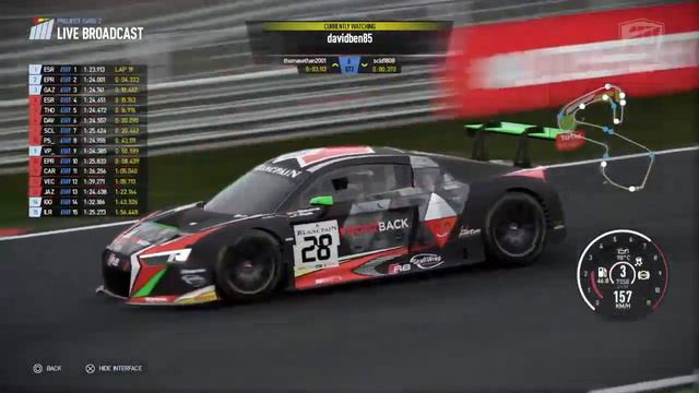 Project CARS 2 | AOR GT3 League | PS4 Tier 1 | S12 | R1: Brands Hatch смотреть онлайн