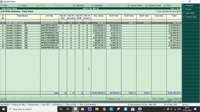 Eazy Gst Reco TDL | Auto Json Match | Gstr 2A Reconciliation in Tally | Bulk Entries Match From Jso смотреть онлайн